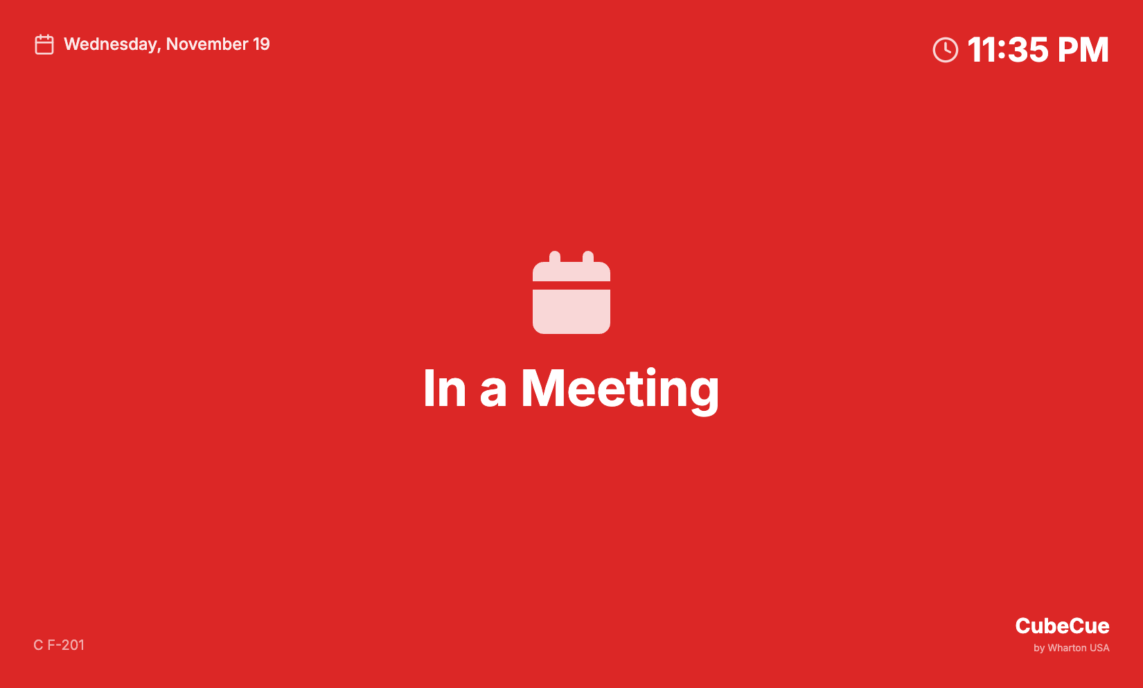 CubeCue Display - 2 In a Meeting